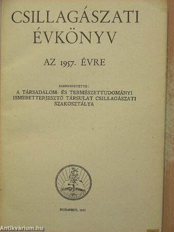 Csillagászati Évkönyv 1957