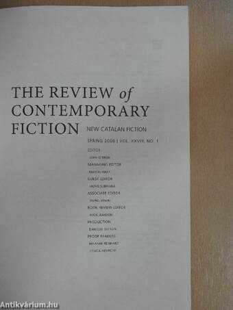 The Review of Contemporary Fiction Spring 2008