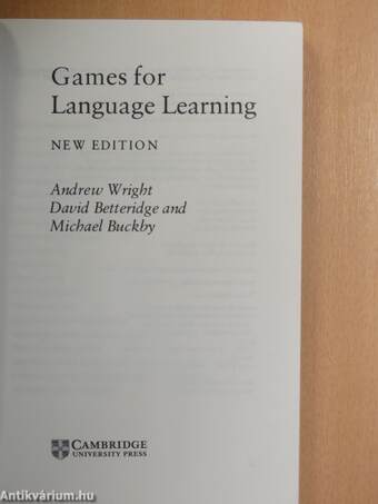 Games for Language Learning