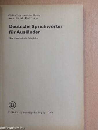 Deutsche Sprichwörter für Ausländer