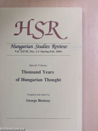 Hungarian Studies Review Spring-Fall, 2000