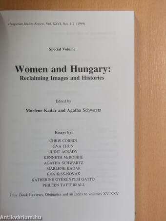 Hungarian Studies Review Spring-Fall, 1999