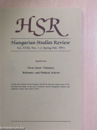Hungarian Studies Review Spring-Fall, 1991