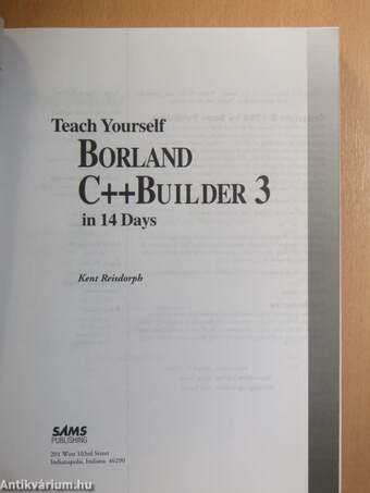 Teach Yourself Borland C++ Builder 3 in 14 Days