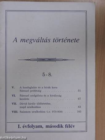 A megváltás története 5-8.