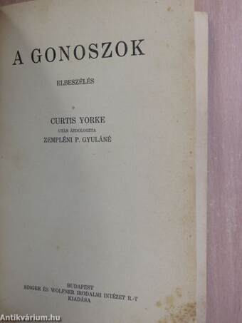 A gonoszok