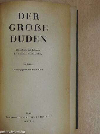 Der Große Duden