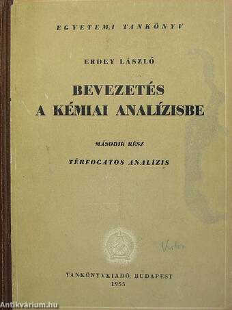 Bevezetés a kémiai analízisbe II.