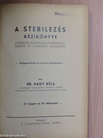 A sterilezés kézikönyve