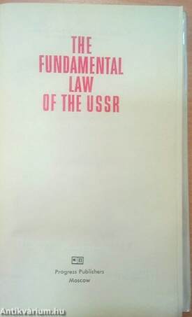 The fundamental law of the USSR