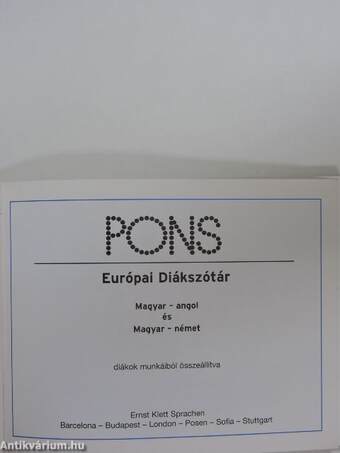 PONS - Európai Diákszótár