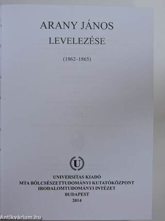 Arany János összes művei XVIII.