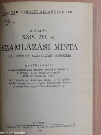 Számlázási minta XXIV. 219.