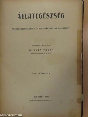 Állategészség 1904. január-december