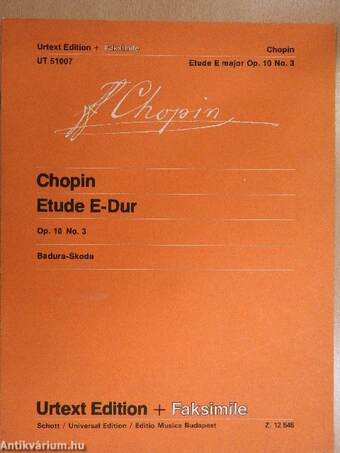 Etude E-Dur/E major op. 10 No. 3