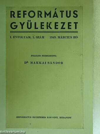 Református gyülekezet 1949/1-10.