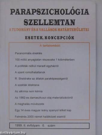 Parapszichológia-Szellemtan 1999/6.