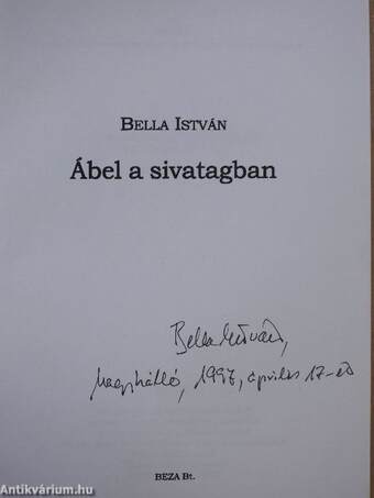 Ábel a sivatagban (aláírt példány)