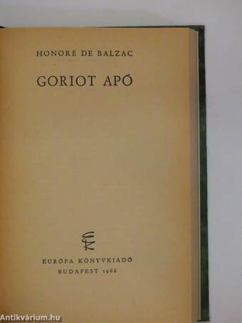 Goriot apó 