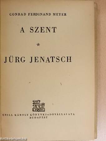 A szent/Jürg Jenatsch