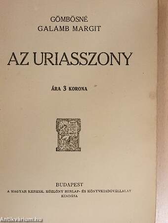 Az uriasszony