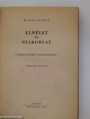 Elmélet és gyakorlat