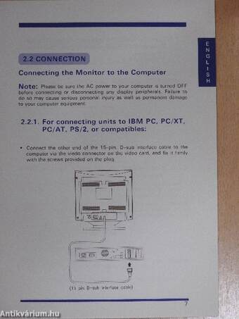 Axion User's manual 15" OSD Color Monitor