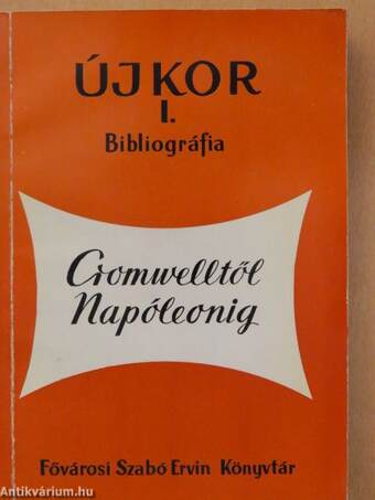 Újkor I./Bibliográfia