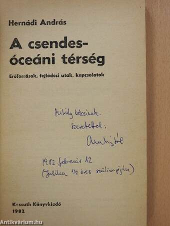 A csendes-óceáni térség (dedikált példány)