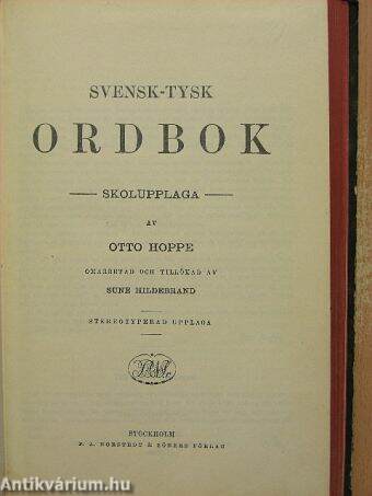 Svensk-Tysk Ordbok 