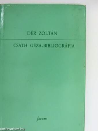 Csáth Géza-bibliográfia