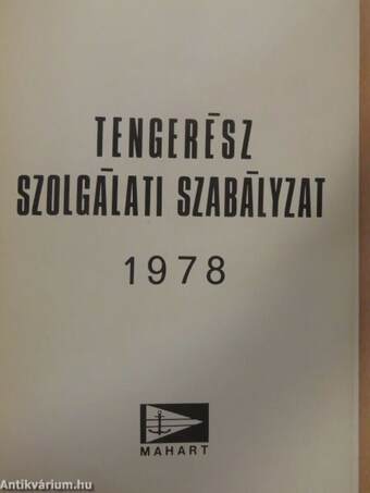 Tengerész szolgálati szabályzat 1978