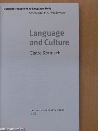 Language and Culture