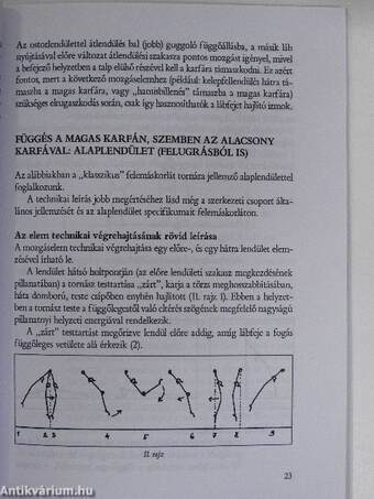 A felemáskorlát gyakorlatok oktatásának módszertana