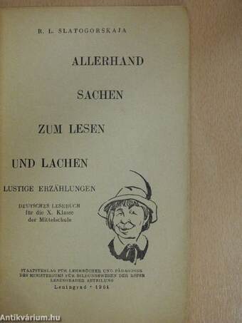 Allerhand Sachen zum Lesen und Lachen