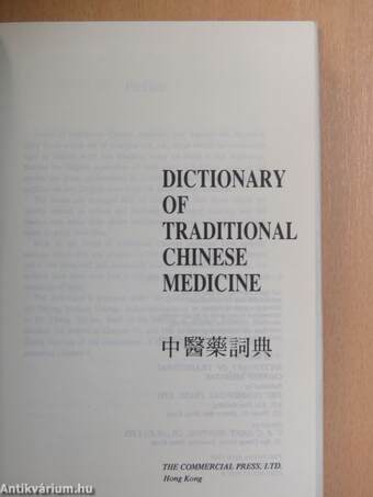 Dictionary of Traditional Chinese Medicine