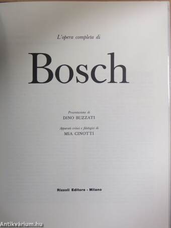 L'opera completa di Bosch