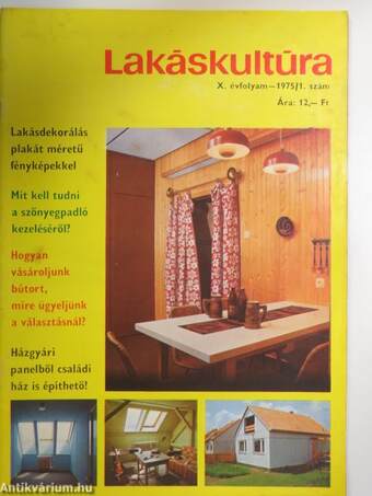 Lakáskultúra 1975. január-december + különszám