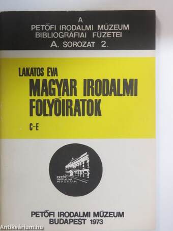 Magyar Irodalmi Folyóiratok