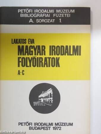 Magyar Irodalmi Folyóiratok