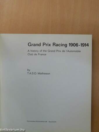 Grand Prix Racing 1906-1914