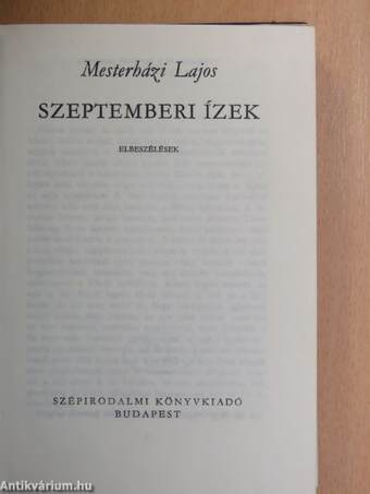 Szeptemberi ízek