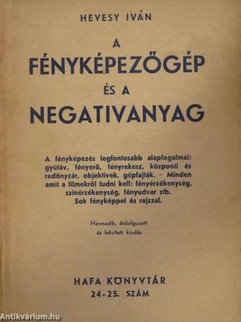 A fényképezőgép és a negativanyag