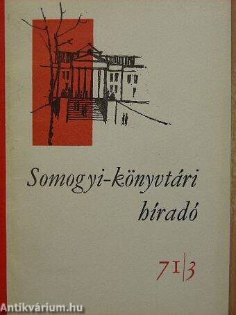 Somogyi-könyvtári híradó 1971. augusztus