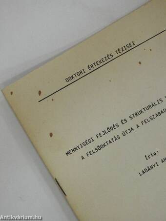 Mennyiségi fejlődés és strukturális változások: a felsőoktatás útja a felszabadulás után