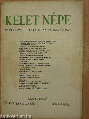 Kelet Népe 1939. március