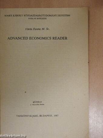 Advanced Economics Reader