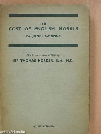 The cost of english morals (dedikált példány)
