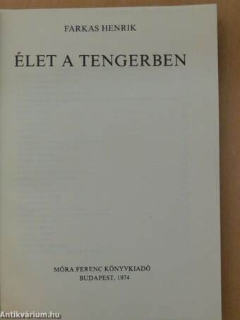 Élet a tengerben