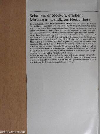 Museen im Landkreis Heidenheim